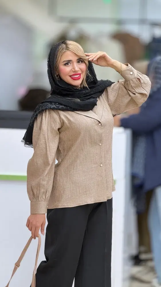 شومیز ساتن عروسکی